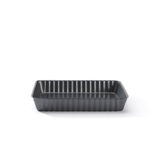De Buyer Fluted 18cm Square Tart Mould W/Loose Base - De Buyer UK