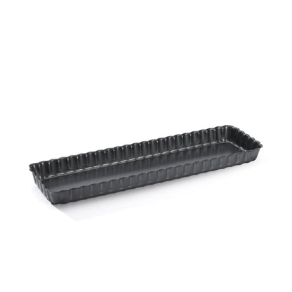 De Buyer Fluted 20cm Rectangular Tart Mould W/Loose Bottom - De Buyer UK