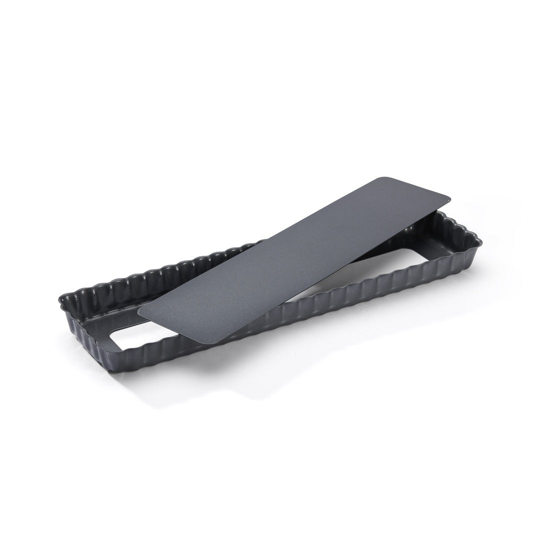 De Buyer Fluted 36cm Rectangular Tart Mould W/Loose Base - De Buyer UK