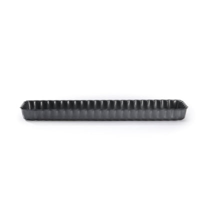 De Buyer Fluted 36cm Rectangular Tart Mould W/Loose Base - De Buyer UK