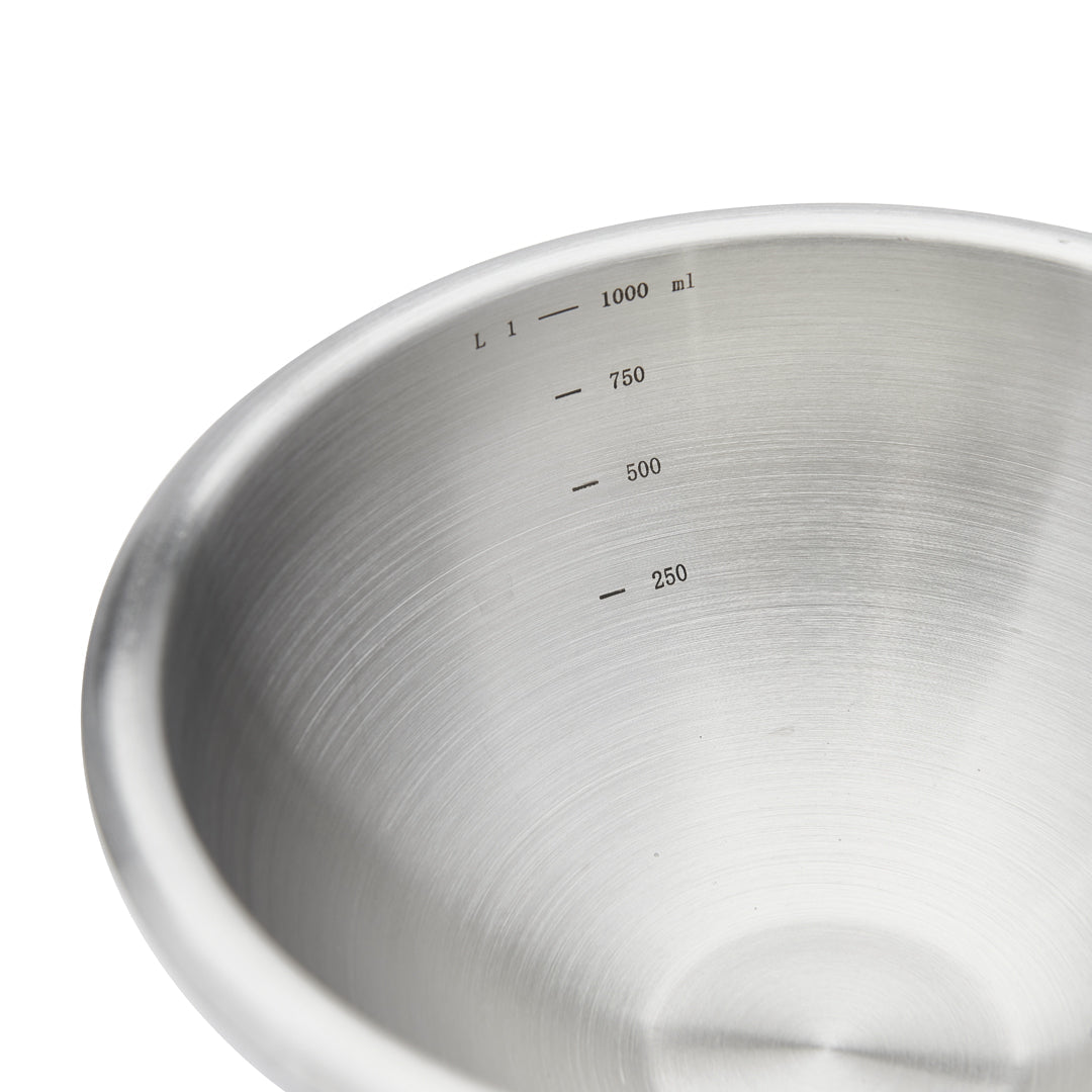 De Buyer Hemispherical 16cm Bowl with Silicone Base (1L) - De Buyer UK