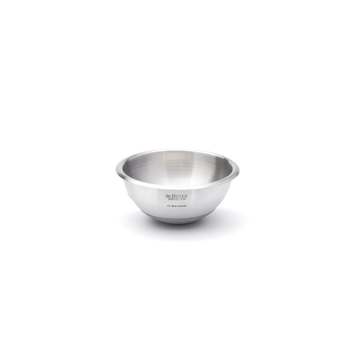 De Buyer Hemispherical 16cm Bowl with Silicone Base (1L) - De Buyer UK