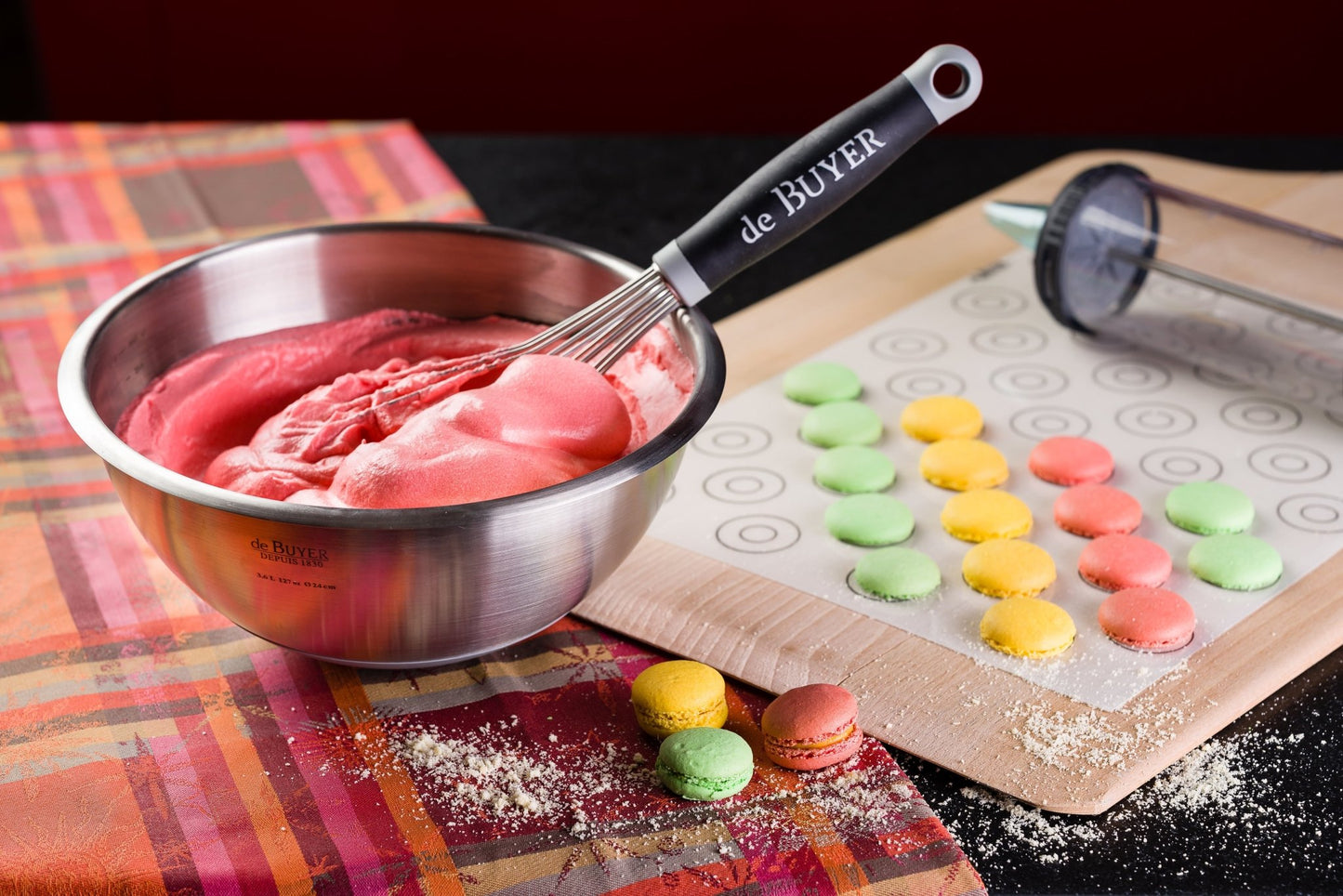 De Buyer Hemispherical 24cm Pastry Bowl with Silicone Base - De Buyer UK