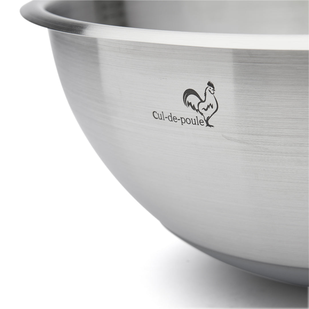 De Buyer Hemispherical 30cm Pastry Bowl with Silicone Base - De Buyer UK