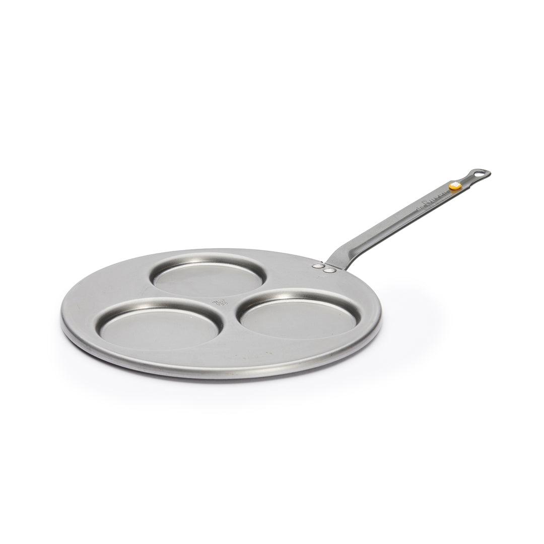 De Buyer Mineral B 27cm 3 Blinis Pan - De Buyer UK