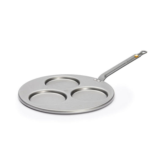 De Buyer Mineral B 27cm 3 Blinis Pan - De Buyer UK