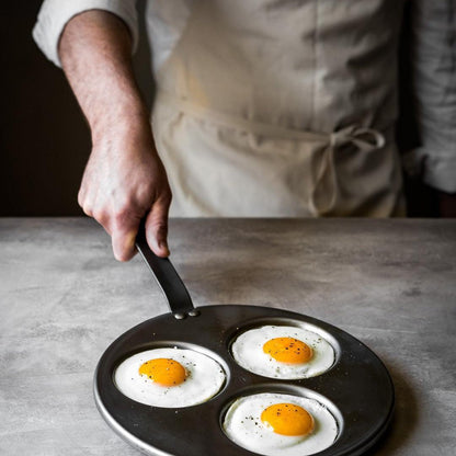 De Buyer Mineral B 27cm 3 Blinis Pan - De Buyer UK