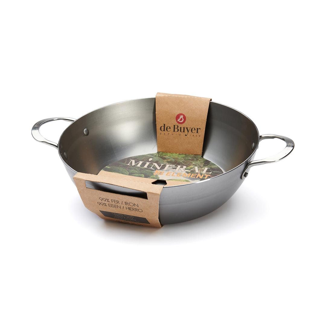 De Buyer Mineral B 32cm Deep Country Pan with 2 Handles - De Buyer UK