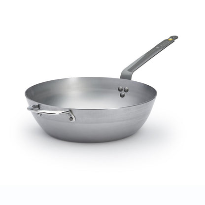 De Buyer Mineral B 32cm Round Deep Country Pan W/2 Handles - De Buyer UK
