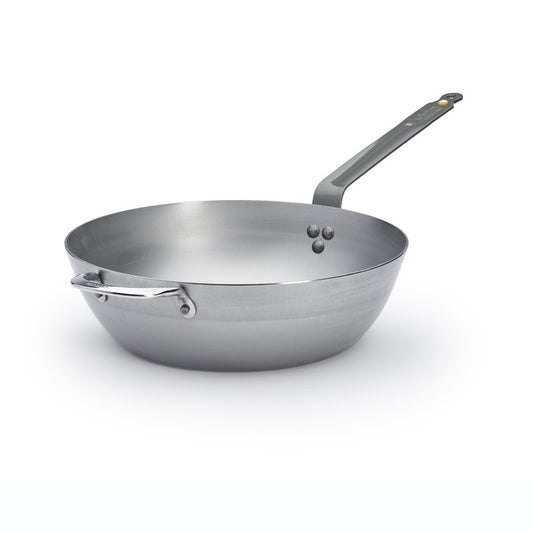 De Buyer Mineral B 32cm Round Deep Country Pan W/2 Handles - De Buyer UK