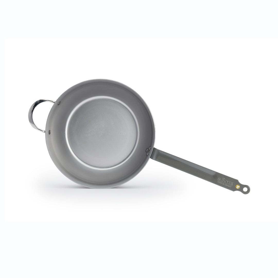 De Buyer Mineral B 32cm Round Deep Country Pan W/2 Handles - De Buyer UK