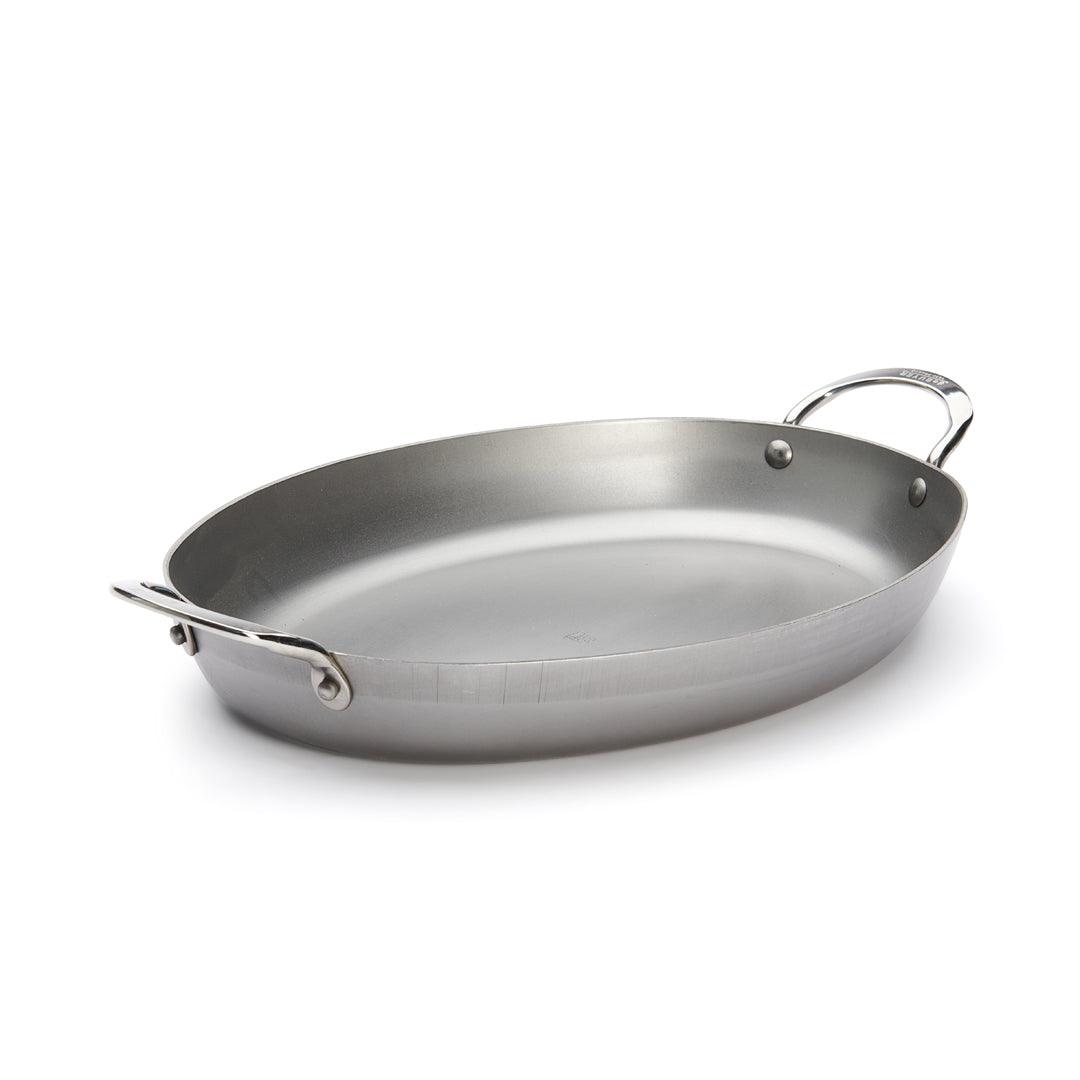 De Buyer Mineral B 36cm Oval Roasting Pan - De Buyer UK