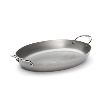 De Buyer Mineral B 36cm Oval Roasting Pan - De Buyer UK
