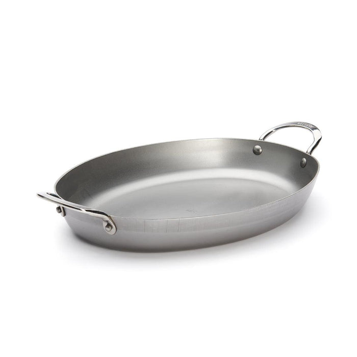 De Buyer Mineral B 36cm Oval Roasting Pan - De Buyer UK