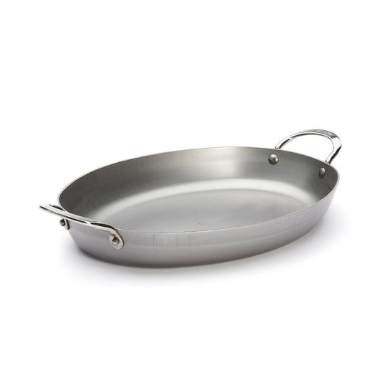 De Buyer Mineral B 36cm Oval Roasting Pan - HAUSwares