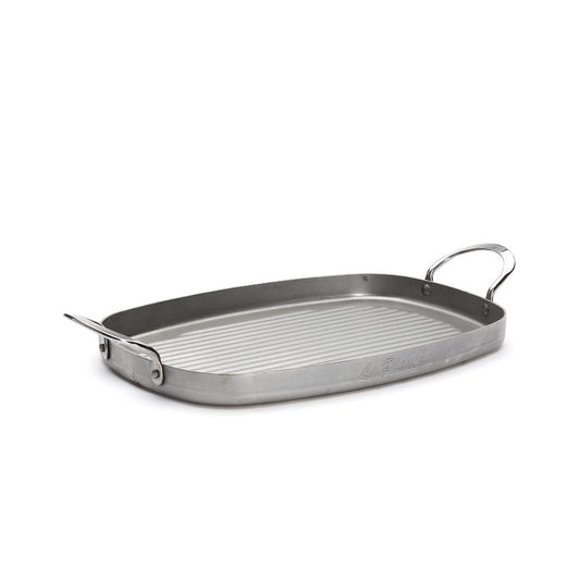 De Buyer Mineral B 38cm Rectangular Grill Pan - HAUSwares