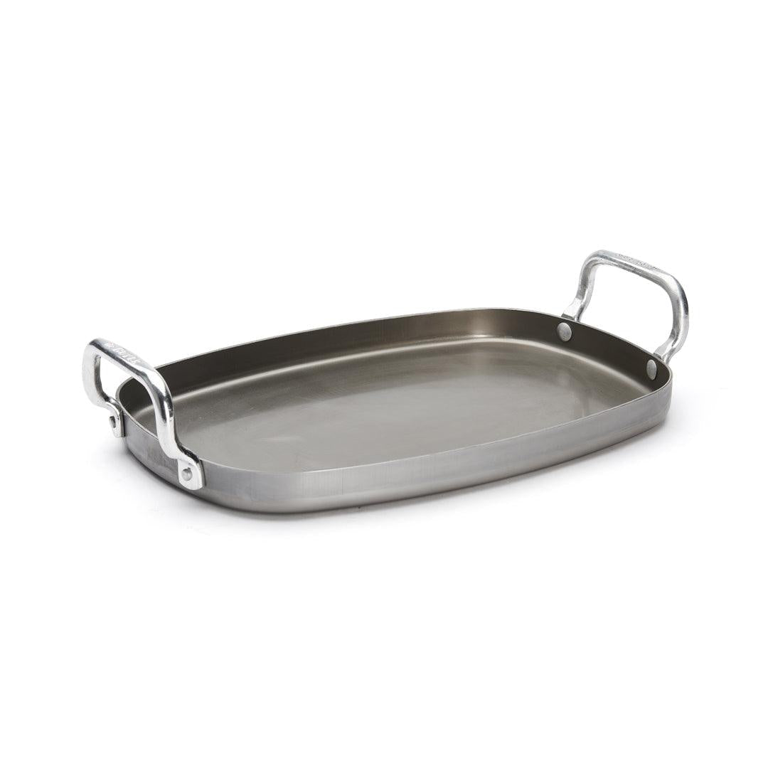 De Buyer Mineral B 38cm Rectangular Plancha Pan - De Buyer UK