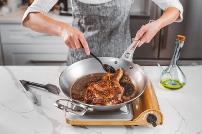 De Buyer Mineral B Pro 32cm Frying Pan W/2 Handles - De Buyer UK
