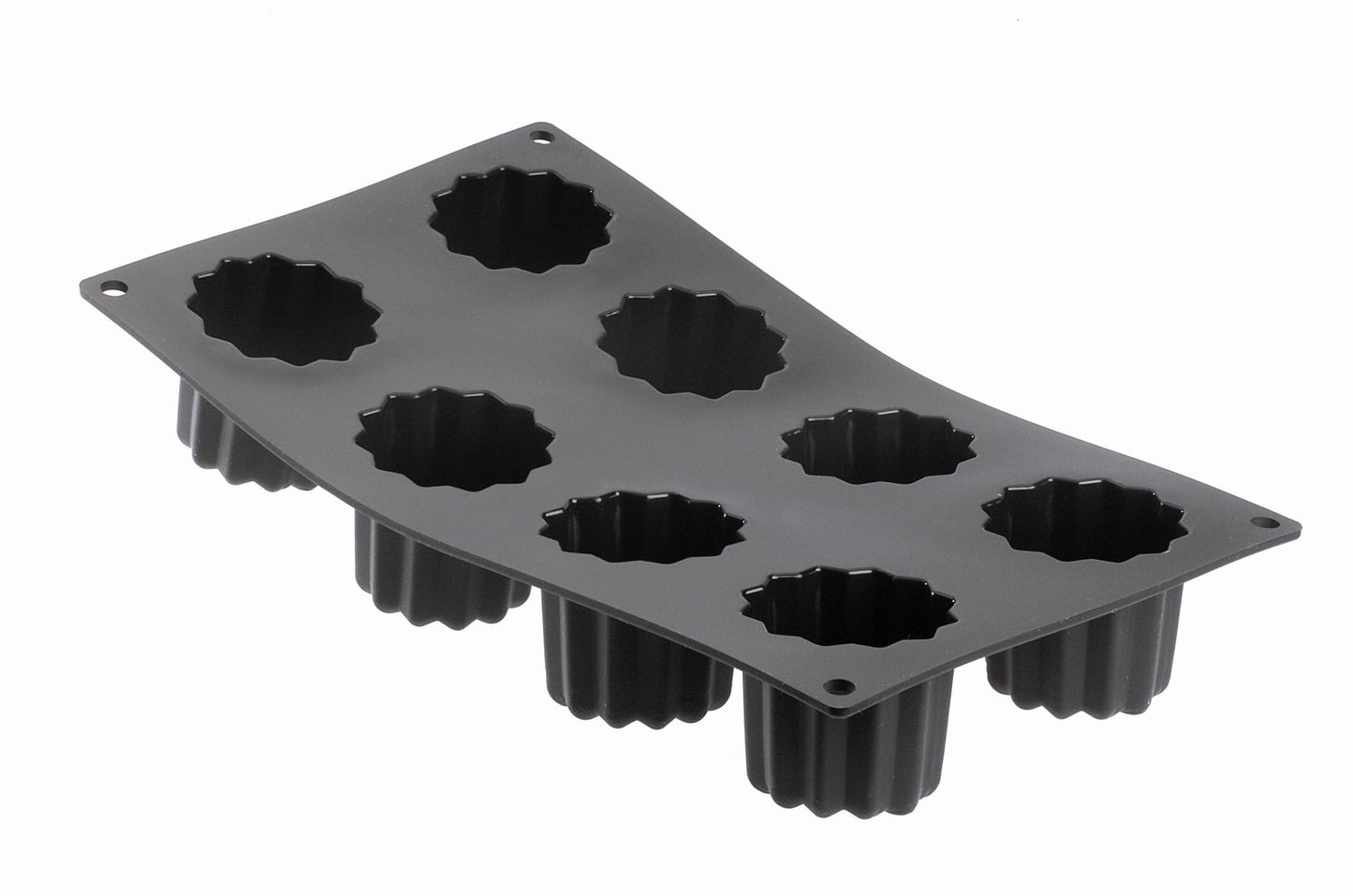 De Buyer Moul'Flex 8 Fluted Bordelais Mould - De Buyer UK