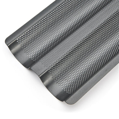 De Buyer Perforated Baguette Baking Tray - De Buyer UK