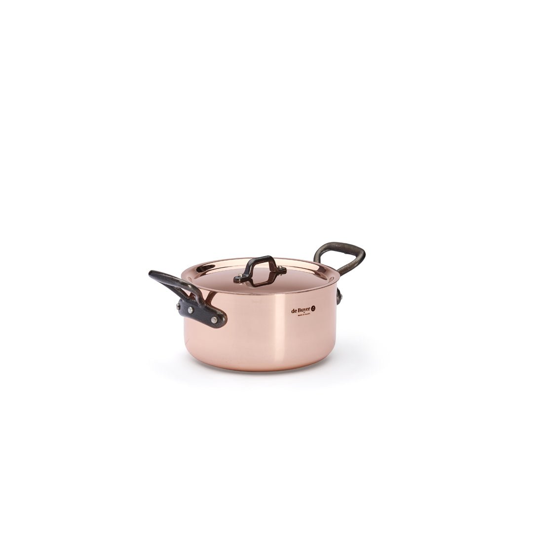 De Buyer Prima Matera 16cm Stewpan with Lid | Cast Handle - De Buyer UK