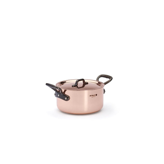 De Buyer Prima Matera 16cm Stewpan with Lid | Cast Handle - De Buyer UK