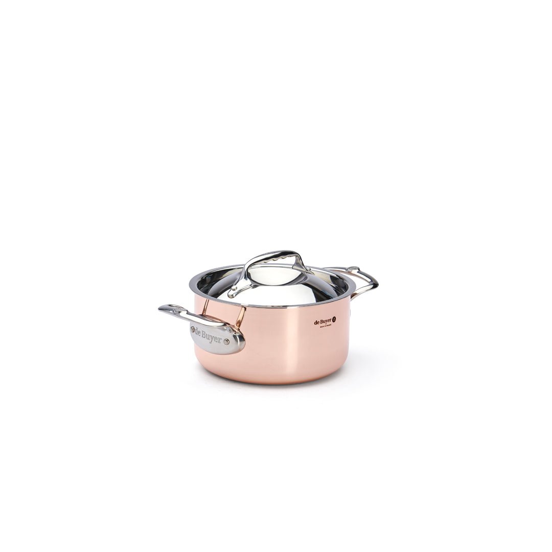 De Buyer Prima Matera 16cm Stewpan with Lid | Steel Handle - De Buyer UK