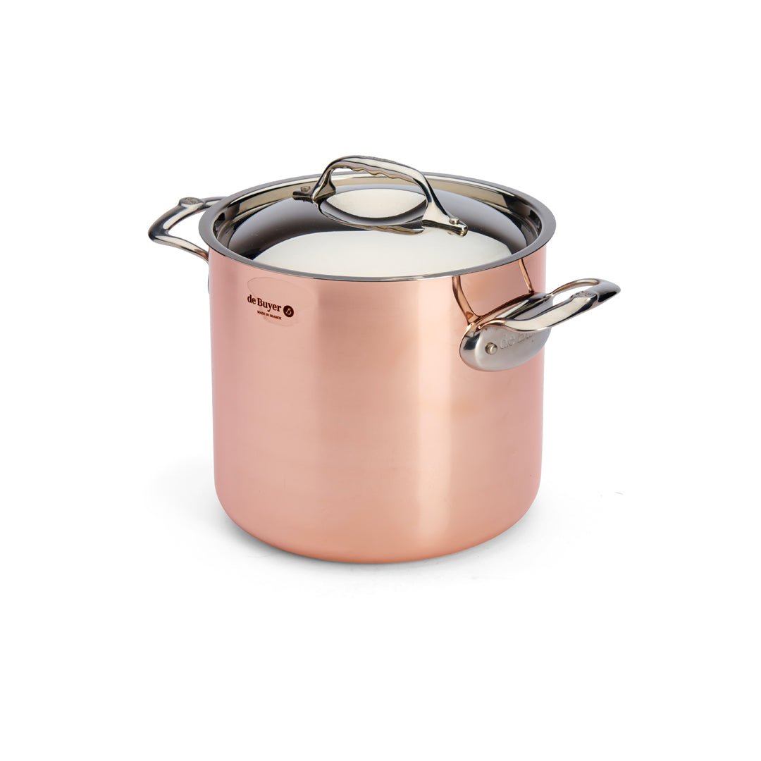 De Buyer Prima Matera 20cm Stockpot with Lid | Steel Handle - De Buyer UK