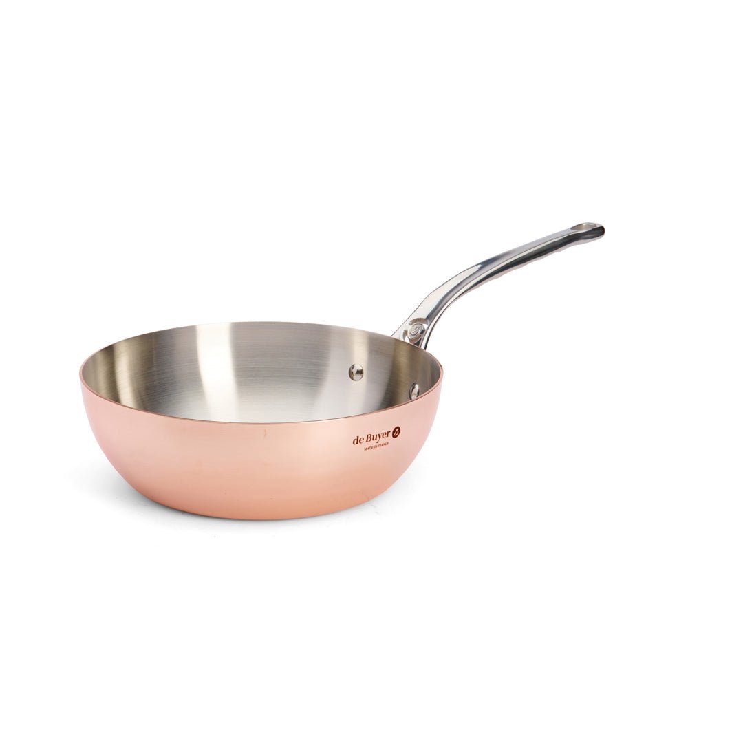 De Buyer Prima Matera 24cm Conical Saute Pan | Steel Handle - De Buyer UK