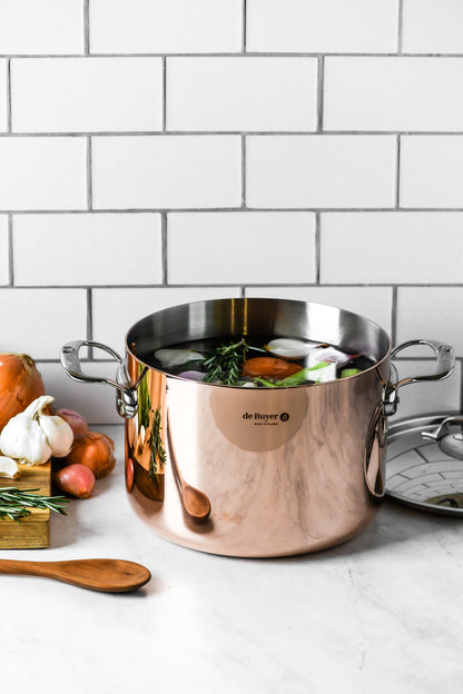 De Buyer Prima Matera 24cm High Stewpan with Lid | Steel Handle - De Buyer UK