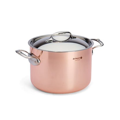 De Buyer Prima Matera 24cm High Stewpan with Lid | Steel Handle - De Buyer UK