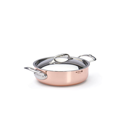 De Buyer Prima Matera 24cm Saute Pan with Lid | Steel Handle - De Buyer UK