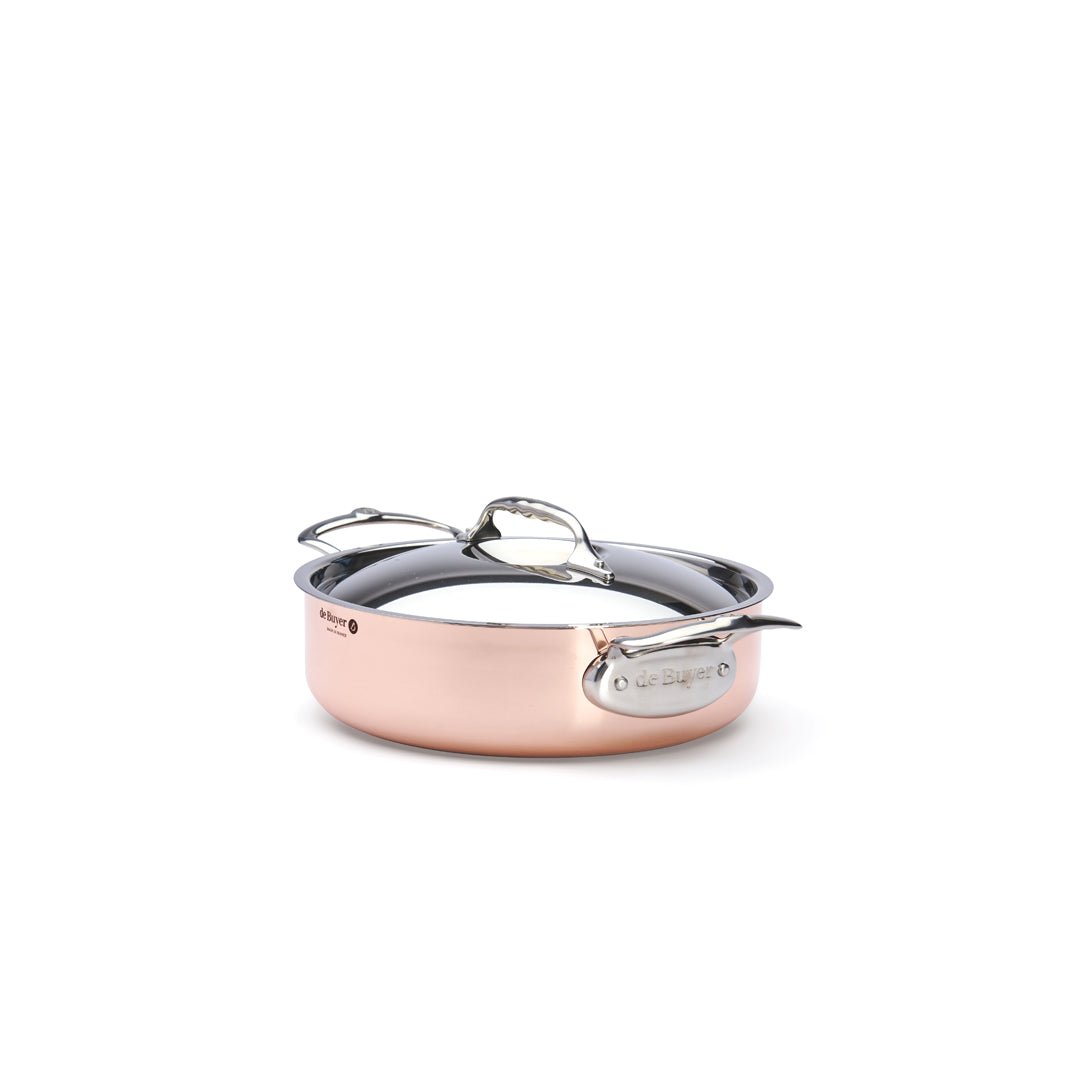 De Buyer Prima Matera 24cm Saute Pan with Lid | Steel Handle - De Buyer UK