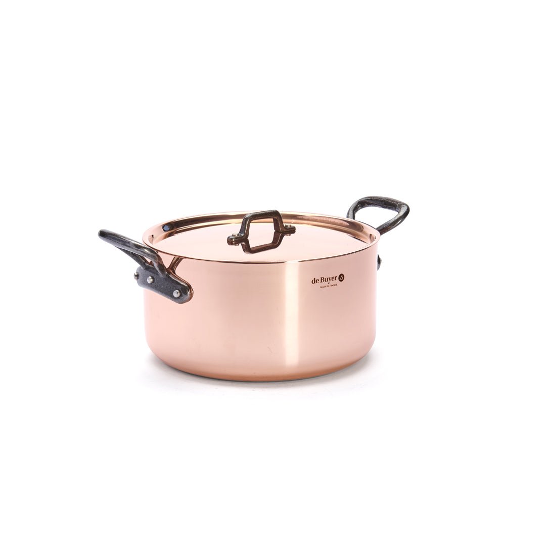De Buyer Prima Matera 24cm Stewpan with Lid | Cast Handle - De Buyer UK
