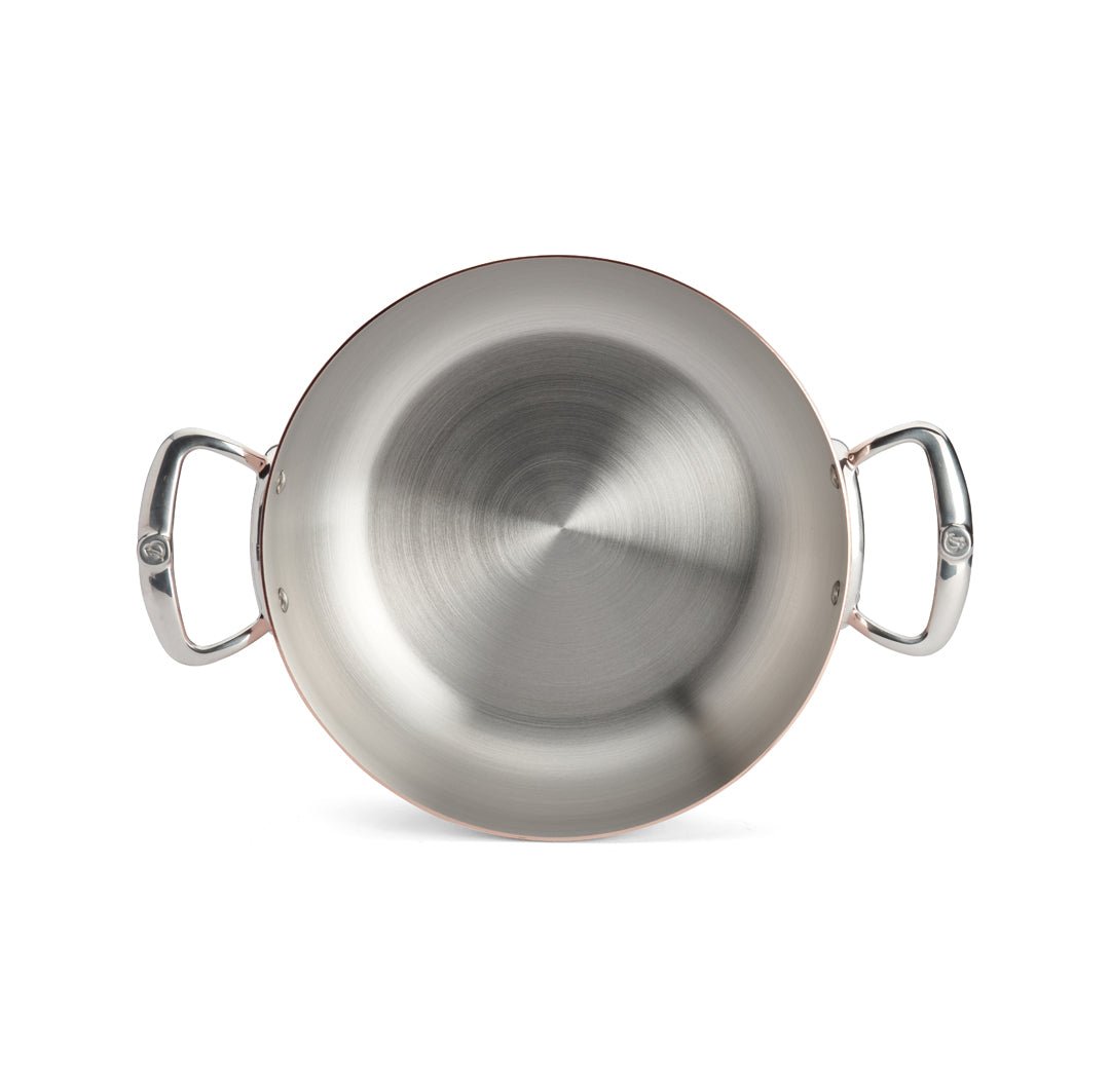 De Buyer Prima Matera 28cm Rounded Saute Pan with Lid | Steel Handle - De Buyer UK