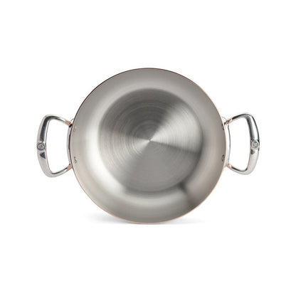 De Buyer Prima Matera 28cm Rounded Saute Pan with Lid | Steel Handle - De Buyer UK