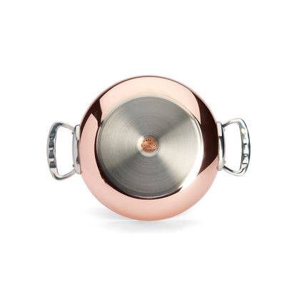 De Buyer Prima Matera 28cm Rounded Saute Pan with Lid | Steel Handle - De Buyer UK