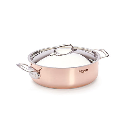 De Buyer Prima Matera 28cm Saute Pan with Lid | Steel Handle - De Buyer UK