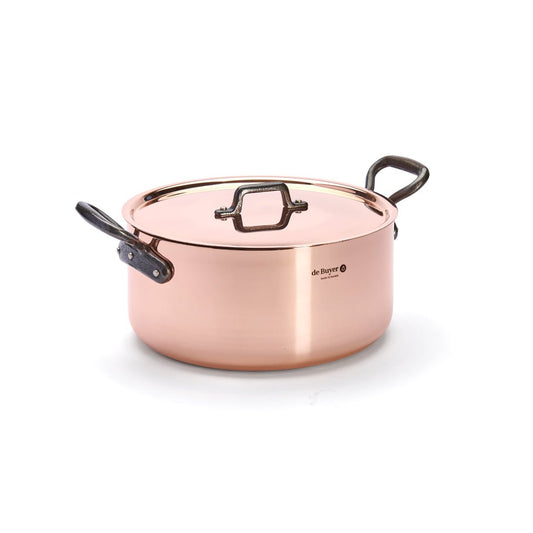 De Buyer Prima Matera 28cm Stewpan with Lid | Cast Handle - De Buyer UK