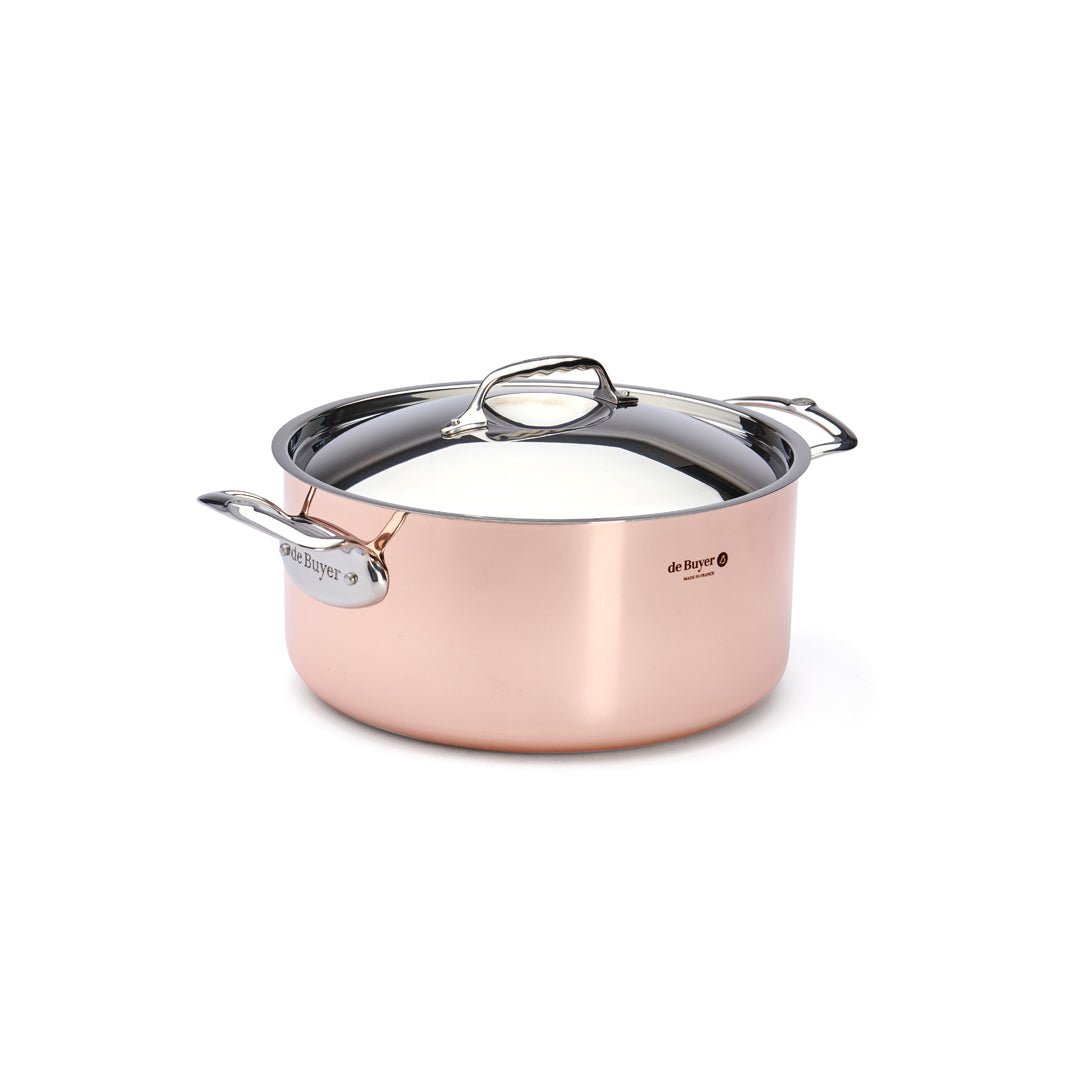 De Buyer Prima Matera 28cm Stewpan with Lid | Steel Handle - De Buyer UK