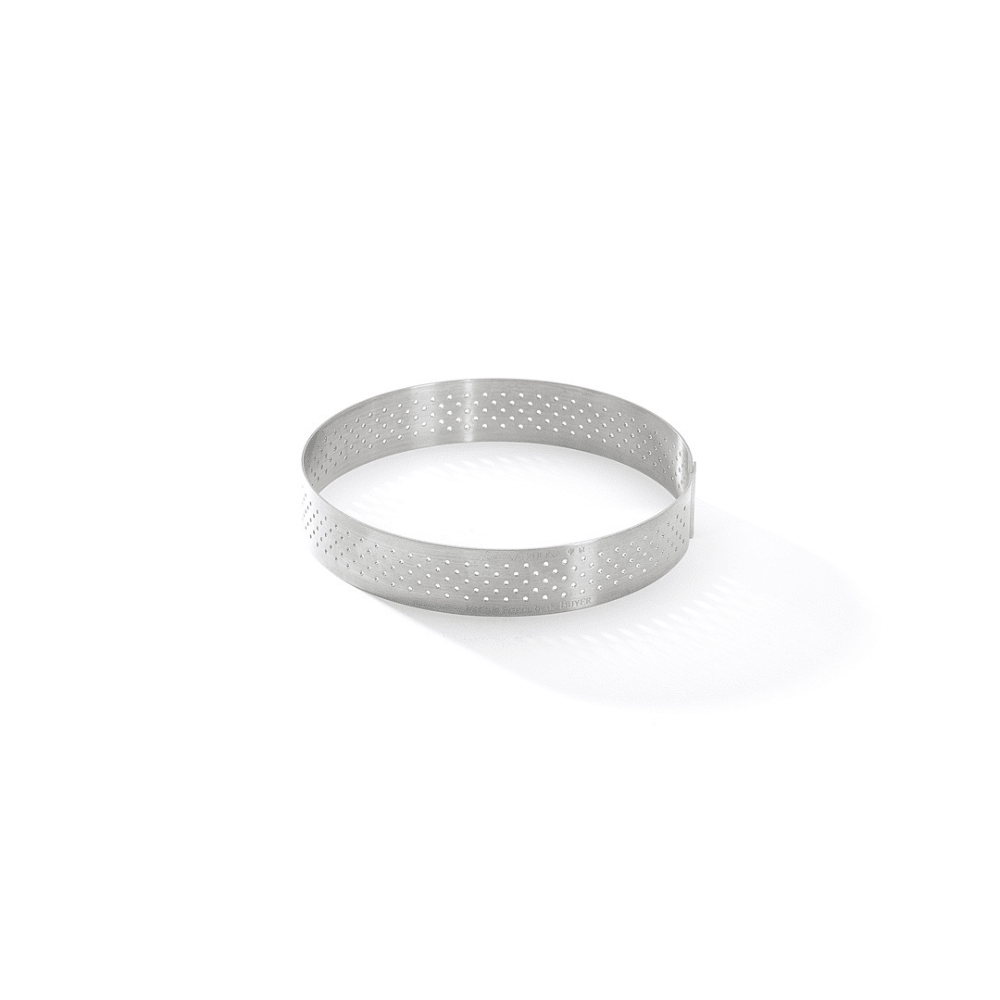 De Buyer Round 10.5cm Perforated Tart Ring - De Buyer UK