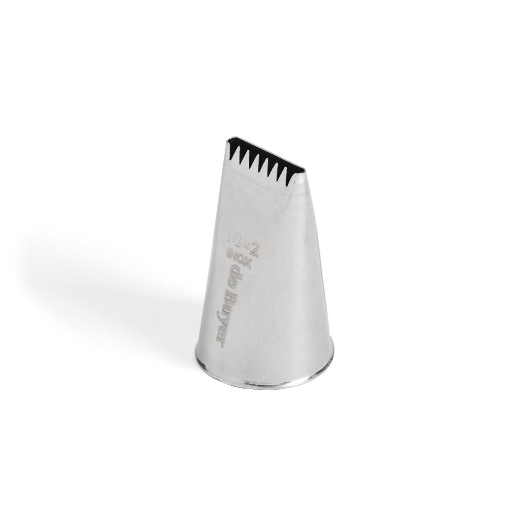 De Buyer Stainless 6 Point Star Ribbon Nozzle (16mm x 2mm Hole) - De Buyer UK