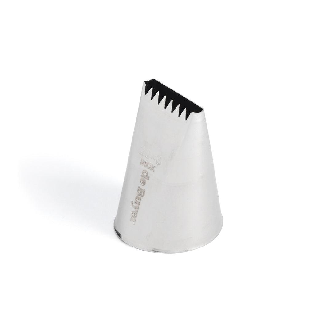 De Buyer Stainless 6 Point Star Ribbon Nozzle (20mm x 3mm Hole) - De Buyer UK