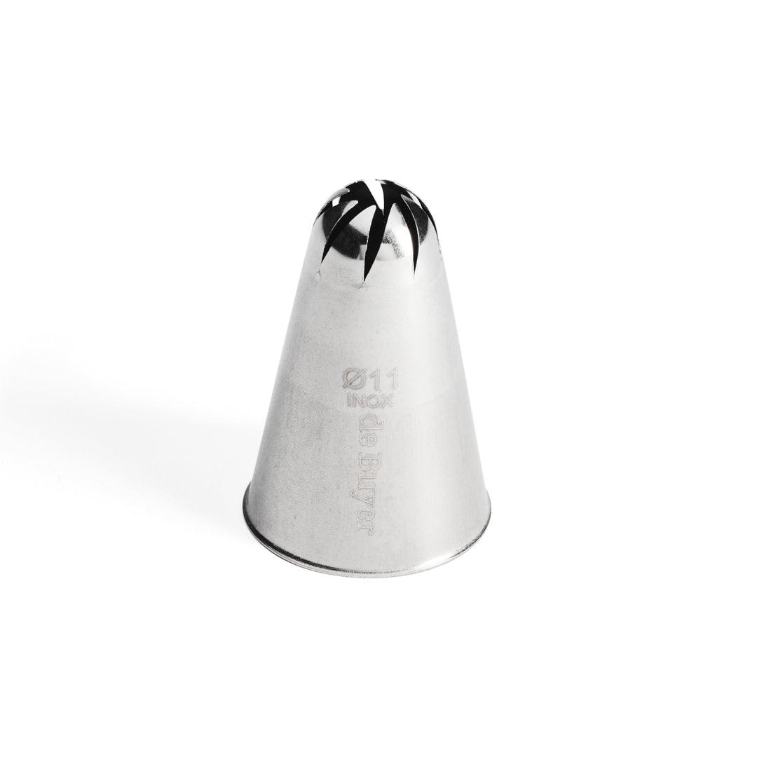 De Buyer Stainless Steel 11mm Rose Nozzle - 8 Points - De Buyer UK