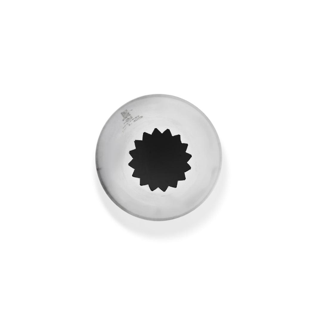 De Buyer Stainless Steel 14mm Petit Four Star Nozzle - 16 Teeth - De Buyer UK