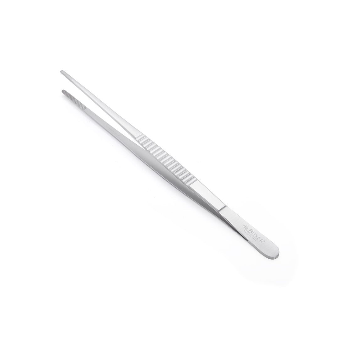 De Buyer Stainless Steel 16cm Straight Tweezer - De Buyer UK