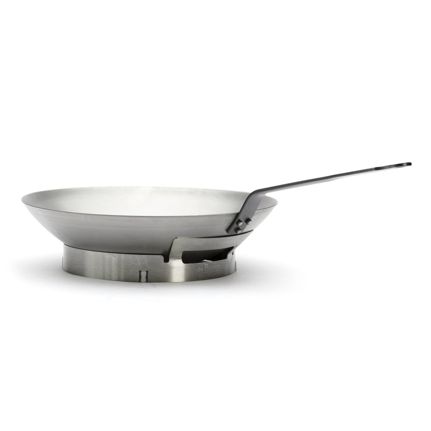 De Buyer Stainless Steel 24cm Stand for Round Wok - De Buyer UK