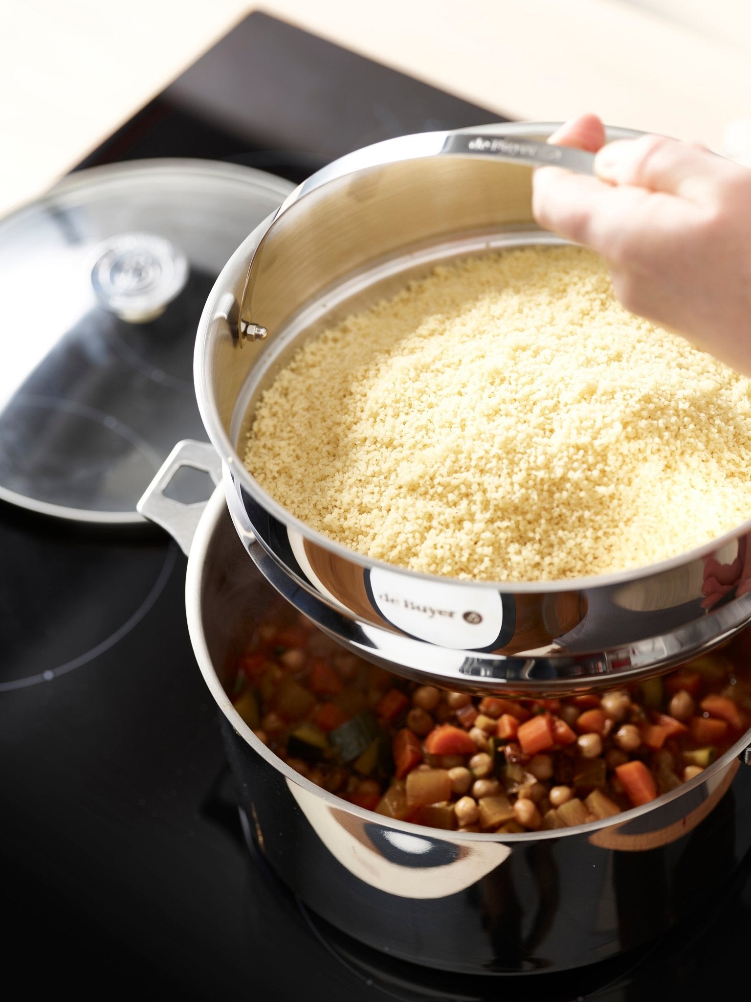 De Buyer Stainless Steel 24cm Steam Cooker - De Buyer UK