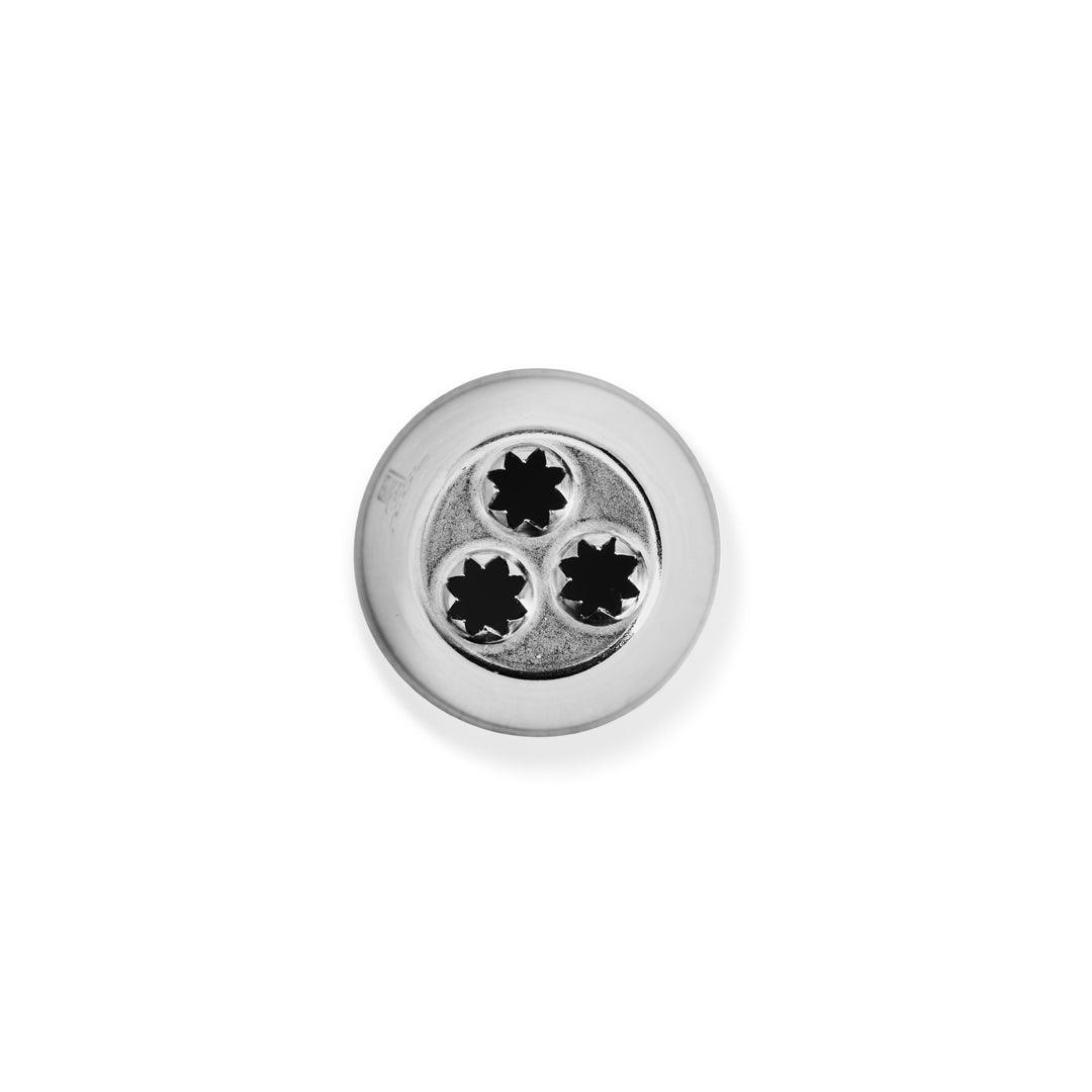 De Buyer Stainless Steel Bird Nest Nozzle - 3 Fluted Holes - De Buyer UK