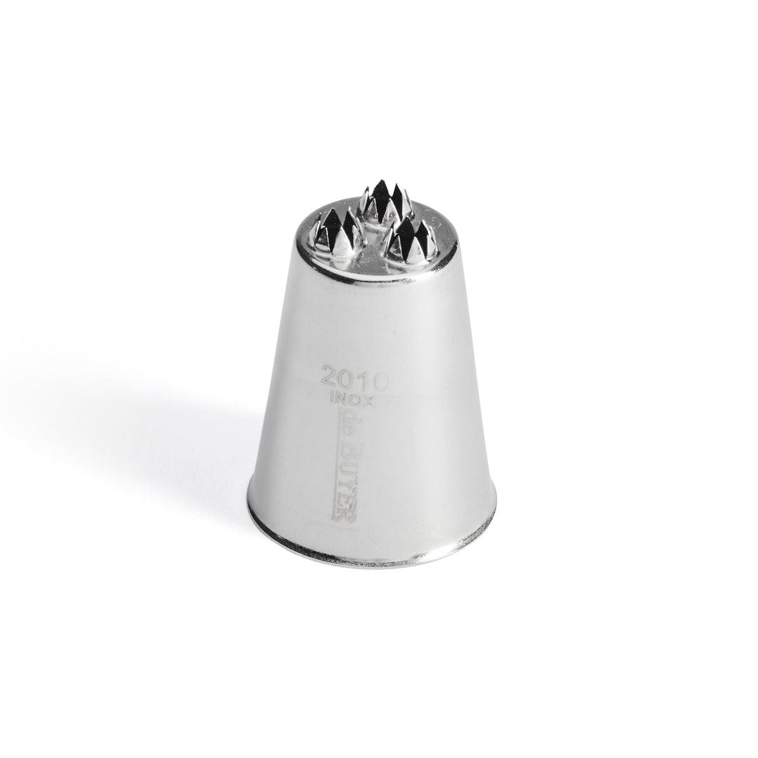 De Buyer Stainless Steel Bird Nest Nozzle - 3 Fluted Holes - De Buyer UK